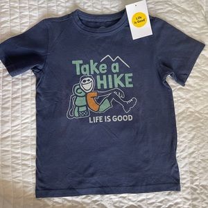 Life is Good 5-6 Tshirt NWT Navy Blue